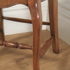 Antique Set of 10 Ten French Louis XV Style Oak Ladder Back Kitchen Dining Chairs (Circa 1910) - yolagray.com
