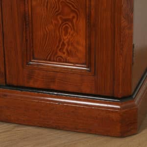 Antique English Victorian Pitch Pine Bedside Chest Pot Cupboard Night Stand Cabinet (Circa 1890) - yolagray.com