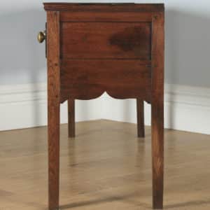 Antique English 19th Century Georgian Oak Shropshire Joined Low Dresser Base Sideboard (Circa 1800) - yolagray.com