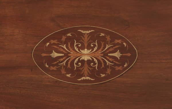 Antique English Edwardian Mahogany Folding Drop Leaf Occasional Side Table (Circa 1910) - yolagray.com