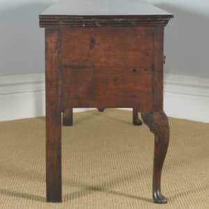 Antique English 18th Century Georgian Oak Four Drawer Dresser Base Sideboard (Circa 1780) - yolagray.com