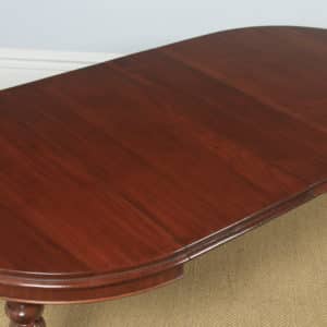 Antique English Victorian Mahogany Extending Eight Seat Dining Table / 7ft 8” Long (Circa 1850) - yolagray.com