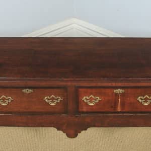 Antique English 18th Century Georgian Oak Four Drawer Dresser Base Sideboard (Circa 1780) - yolagray.com