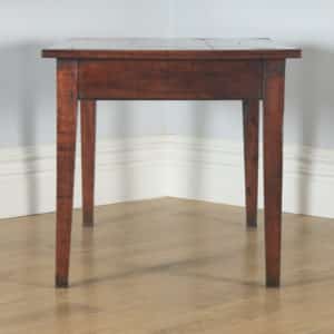 Antique French Cherry Wood Six Seat 4ft 5” Refectory Kitchen Farmhouse Table (Circa 1850) - yolagray.com