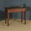 Antique English Georgian Mahogany Occasional Hall Writing Lowboy Side Table (Circa 1800) - yolagray.com