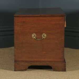 Antique English Georgian Solid Oak Trunk Blanket Box Chest / Coffer (Circa 1820) - yolagray.com