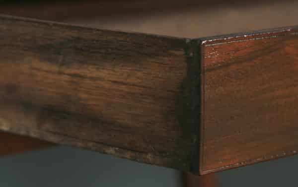 Antique English Georgian Mahogany Occasional Hall Writing Lowboy Side Table (Circa 1810) - yolagray.com
