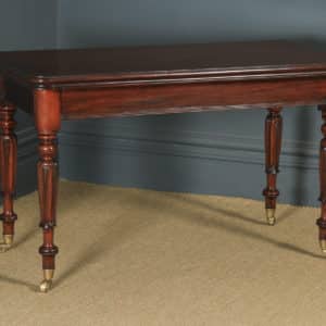 Antique English Pair of William IV Mahogany Console Side Hall Occasional Tables (Circa 1835) - yolagray.com