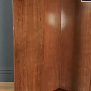 Antique Scottish Art Deco Burr Walnut Two Door Armoire Wardrobe (Circa 1930) - yolagray.com