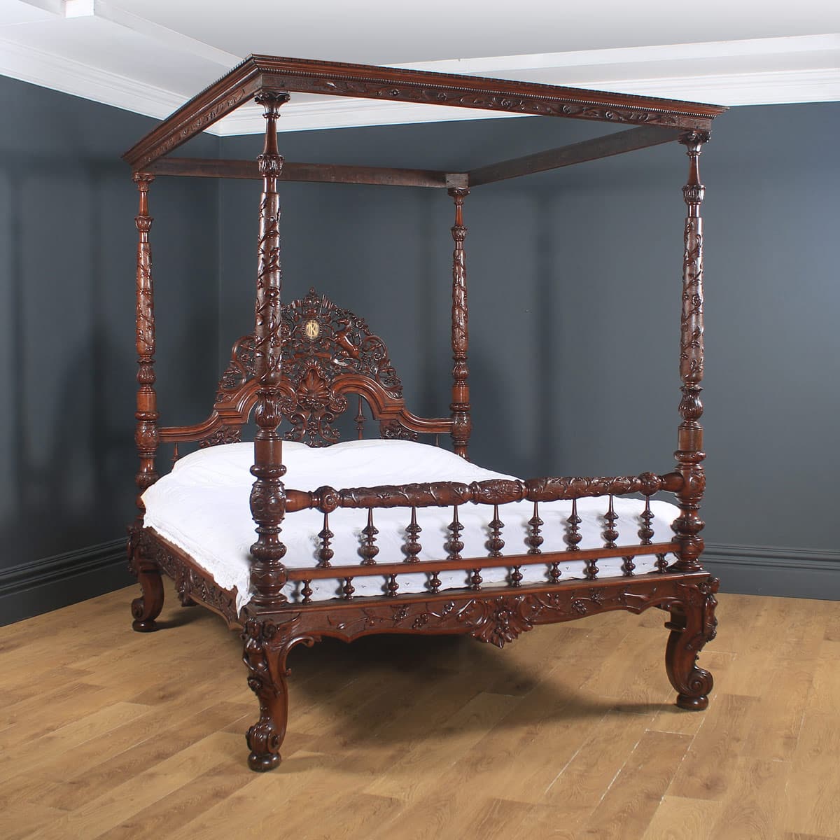 Colonial King Size Bed Four Poster, King Size Victorian Bed