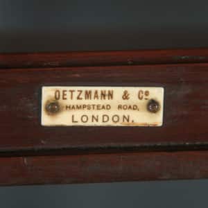 Antique English Victorian Mahogany Dumbwaiter / Buffet Server / Sideboard by Oetzmann & Co. (Circa 1880) - yolagray.com