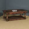 Vintage English 17th Century Style Oak Rectangular Pot Board Coffee Table (Circa 1980) - yolagray.com