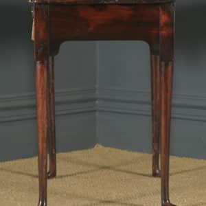 Antique English Georgian Elm Occasional Hall Writing Lowboy Side Table (Circa 1740) - yolagray.com