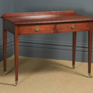 Antique English Victorian Regency Style Mahogany Occasional Hall / Side Table, by Maple & Co. (Circa 1890) - yolagray.com