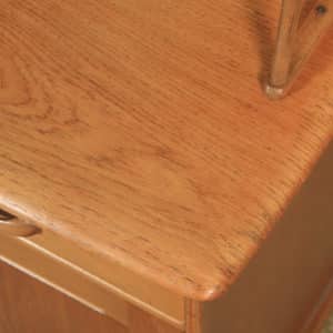 Vintage English Ercol Style Oak Sideboard / Dresser / Cupboard by Priory (Circa 1960) - yolagray.com