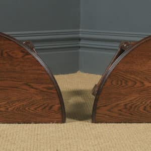 Pair of English 17th Century Style Oak Credence Side Hall Tables by Bryn Hall (Circa 1995) - yolagray.com