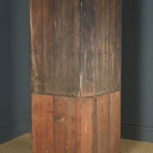 Antique English Georgian Oak Floor Standing Double Corner Cupboard (Circa 1780) - yolagray.com