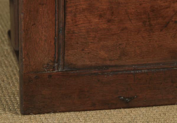 Antique English 18th Century Georgian Oak Joined & Panelled Coffer Chest Blanket Box Trunk (Circa 1720) - yolagray.com