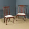 Antique English Pair of Georgian Chippendale Mahogany Dining / Side Chairs (Circa 1780) - yolagray.com
