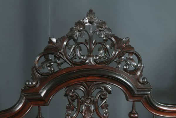 Antique 4ft 6” Victorian Anglo-Indian Colonial Raj Double Size Four Poster Bed (Circa 1880) - yolagray.com