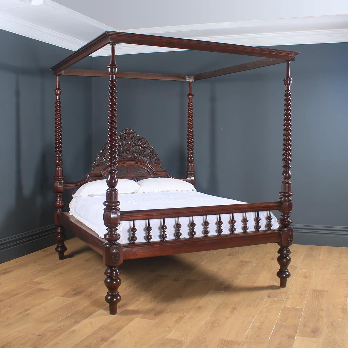 Victorian Four Poster Bed Colonial, King Size Victorian Bed