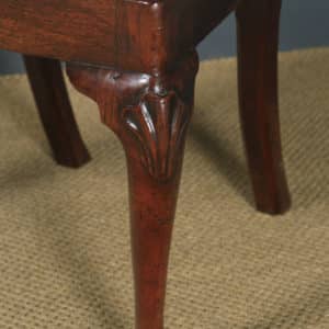 Antique English Georgian Chippendale Mahogany Ladies Dining / Side / Office Desk Chair (Circa 1780) - yolagray.com