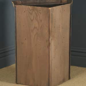 Antique English Georgian Oak Wall Hanging Corner Cupboard / Cabinet (Circa 1780) - yolagray.com