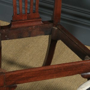 Antique English Georgian Chippendale Mahogany Ladies Dining / Side / Office Desk Chair (Circa 1780) - yolagray.com