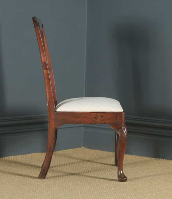 Antique English Georgian Chippendale Mahogany Gentleman’s Dining / Side / Office Desk Chair (Circa 1780) - yolagray.com
