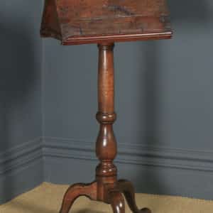 Antique English Georgian Oak Country Duet Music & Book Stand Lectern (Circa 1790) - yolagray.com