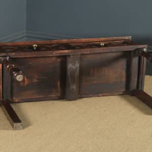 Antique English Victorian Jacobean Style Oak Geometric Dresser Base Sideboard (Circa 1870) - yolagray.com