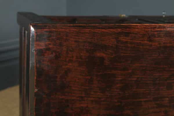Antique English 17th Century Oak Geometric Mule Chest / Blanket Box / Trunk (Circa 1680) - yolagray.com