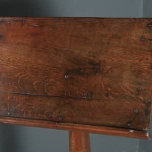 Antique English Georgian Oak Country Duet Music & Book Stand Lectern (Circa 1790) - yolagray.com
