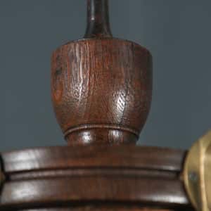 Antique George V Oak & Brass Arts & Crafts Revolving Coat, Hat, Stick & Umbrella Hall Stand (Circa 1920) - yolagray.com