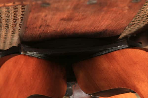 Antique English Victorian Birch & Green Leather Revolving Office Desk Arm Chair (Circa 1880) - yolagray.com
