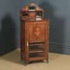 Antique English Edwardian Rosewood Inlaid Sheet Music Display Cabinet (Circa 1910) - yolagray.com