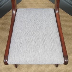 Antique English Georgian Regency Mahogany Rope Twist Dining Chair (Circa 1820) - yolagray.com