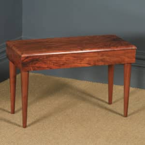 Antique English Art Deco Figured Walnut Concave Bedside / Coffee / Side Box Table (Circa 1935) - yolagray.com