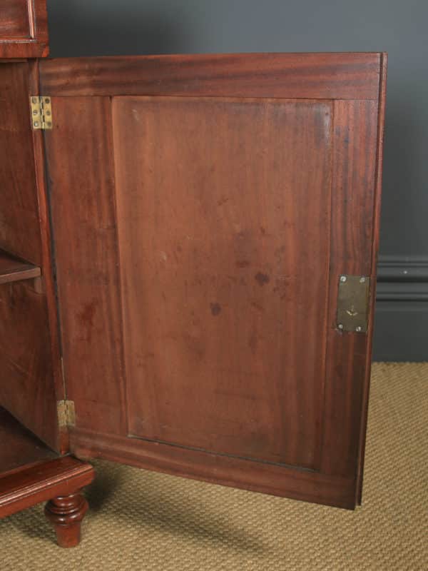 Antique English Georgian Regency Two Door Chiffonier Cabinet Sideboard (Circa 1830) - yolagray.com
