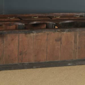 Antique Welsh Carmarthenshire Georgian Oak Dresser Base Sideboard Potboard & Rack (Circa 1790) - yolagray.com