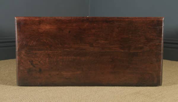 Antique English 18th Century Oak Geometric Mule Chest / Blanket Box / Trunk with Drawer (Circa 1710) - yolagray.com