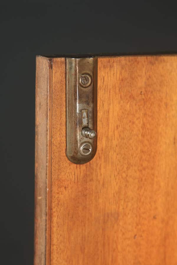 Antique English Art Deco Burr Walnut Two Door Tallboy Compactum Chest of Drawers (Circa 1930) - yolagray.com
