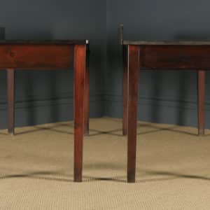 Antique English Georgian Regency Pair of 6ft Pine Scullery Kitchen Serving Tables (Circa 1820) - yolagray.com