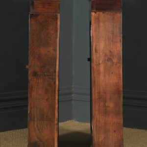 Antique English Pair of Georgian Oak Wall Hanging Spice Cabinet Cupboards (Circa 1780) - yolagray.com