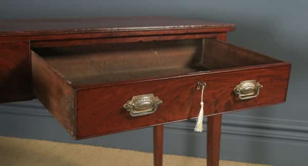 Antique Irish Georgian Regency Flame Mahogany Server Sideboard Dresser Console (Circa 1820) - yolagray.com