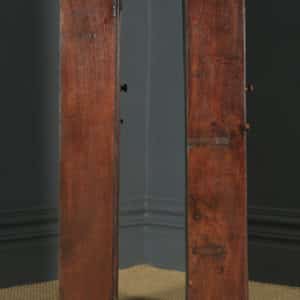 Antique English Pair of Georgian Oak Narrow Wall Hanging Spice Cabinets / Cupboards (Circa 1780) - yolagray.com