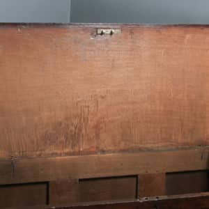 Antique English 18th Century Georgian Oak Geometric Mule Chest Blanket Box Trunk with Drawer (Circa 1730) - yolagray.com