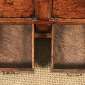 Small English Georgian Style Burr Oak Mule Chest Blanket Box Trunk Coffer (Circa 1980) - yolagray.com