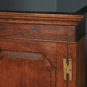 Antique English Pair of Georgian Oak Wall Hanging Spice Cabinet Cupboards (Circa 1780) - yolagray.com