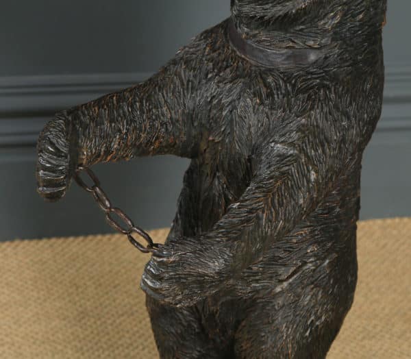 Antique German Black Forest Style Bear Shaped Stick & Umbrella Hall Stand (Early-Mid 20th Century) - yolagray.com
